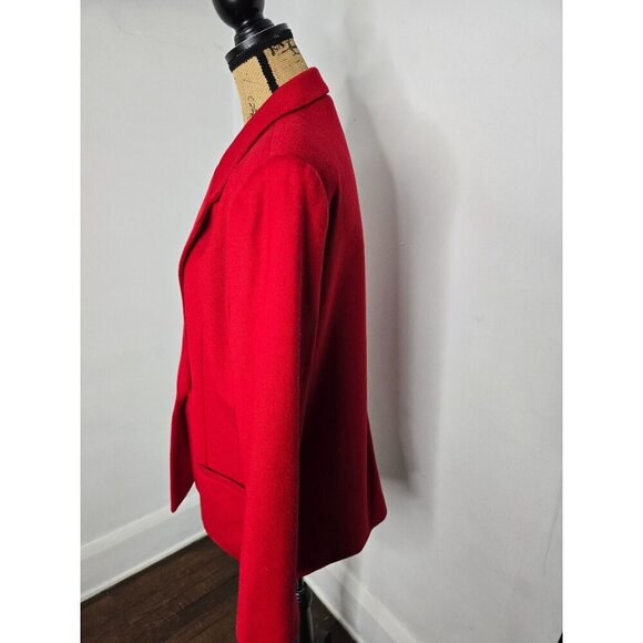 Vintage Classic Red Wool Blazer - Picture 3 of 16